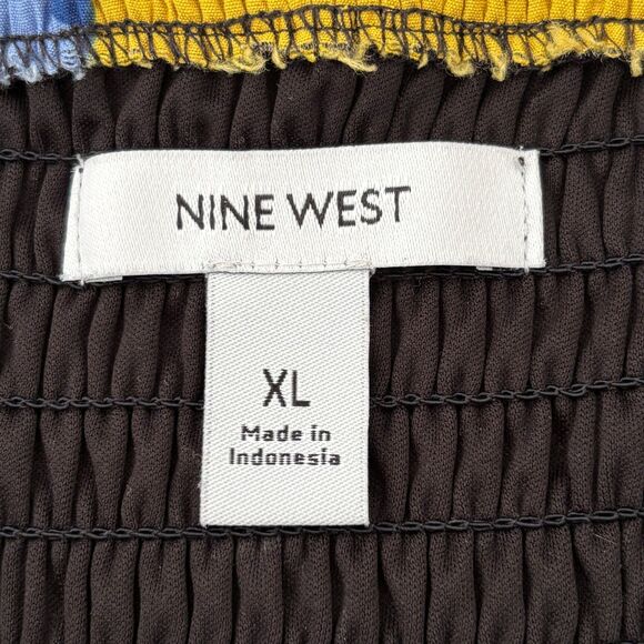 Womens Babydoll Maxi Dress X Large Abstract Ruffle Festival Boho Romantic Tier - Picture 3 of 7